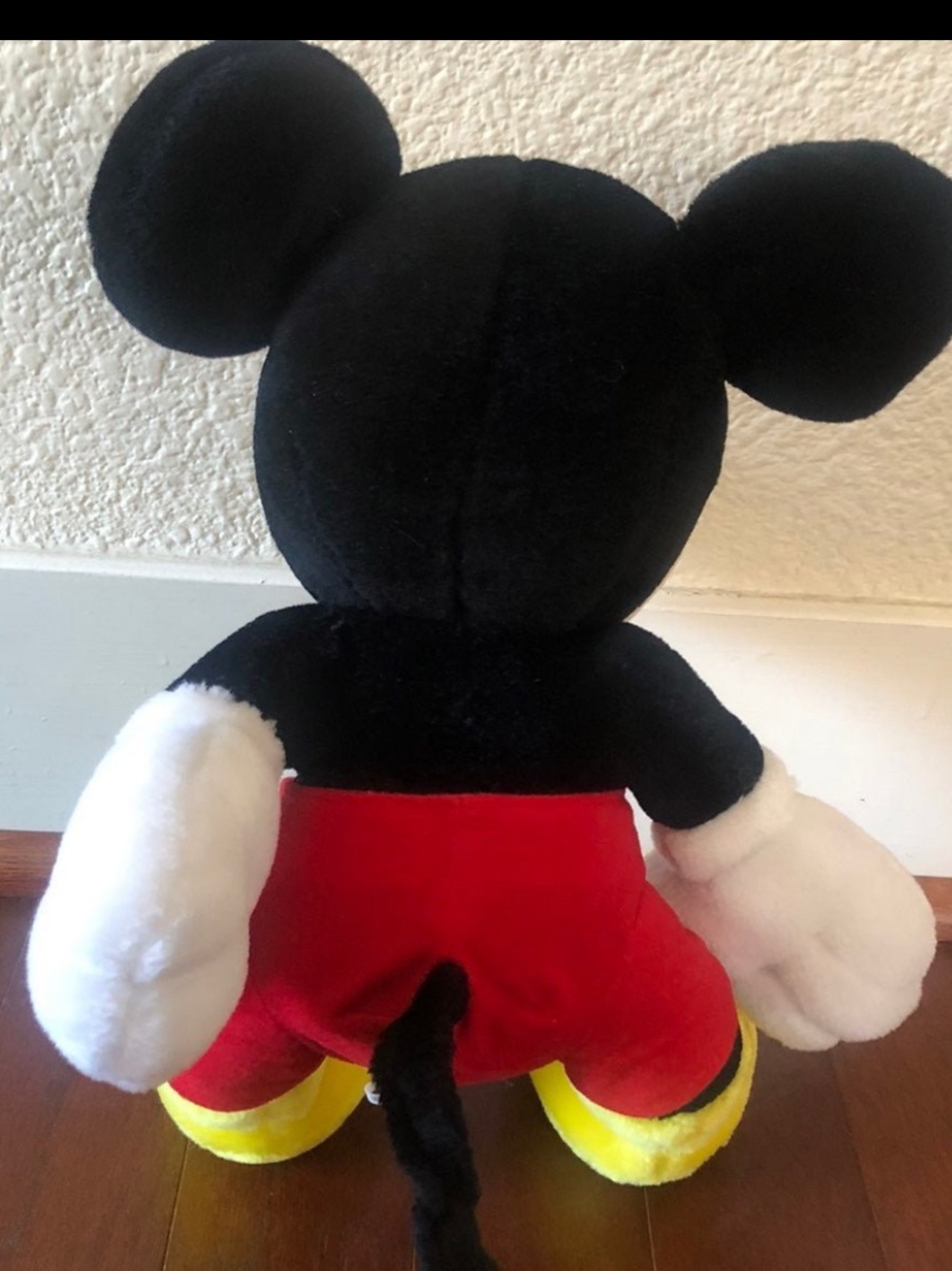 Vintage Disney Mickey Mouse Plush Sun-Star Japan 15" Stuffed Animal Classic Red - Picture 3 of 9